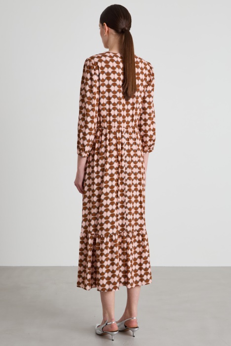 Abito lungo a fantasia