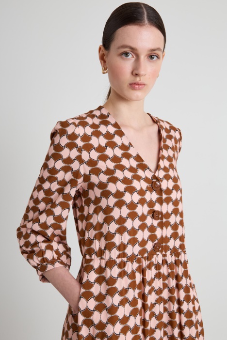 Abito lungo a fantasia