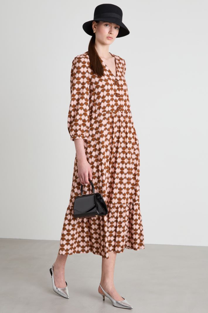 Long patterned dress Intrend