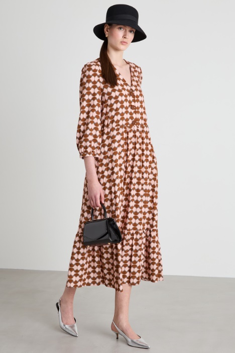 Long patterned dress Intrend