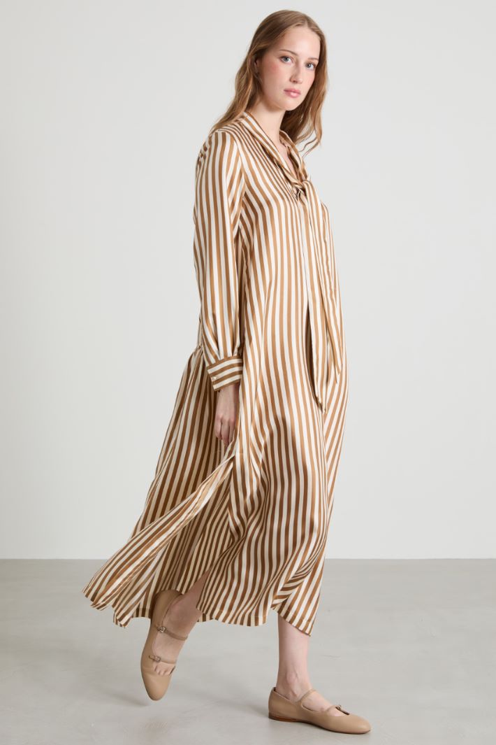 Printed silk caftan dress Intrend - 2