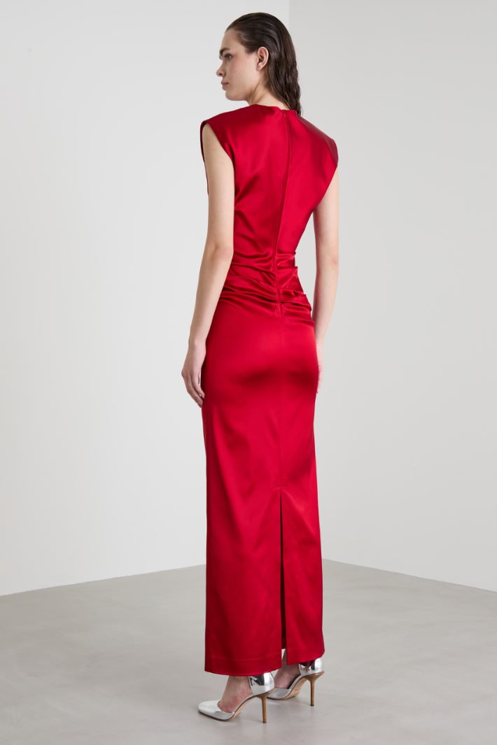 Draped satin dress Intrend - 3