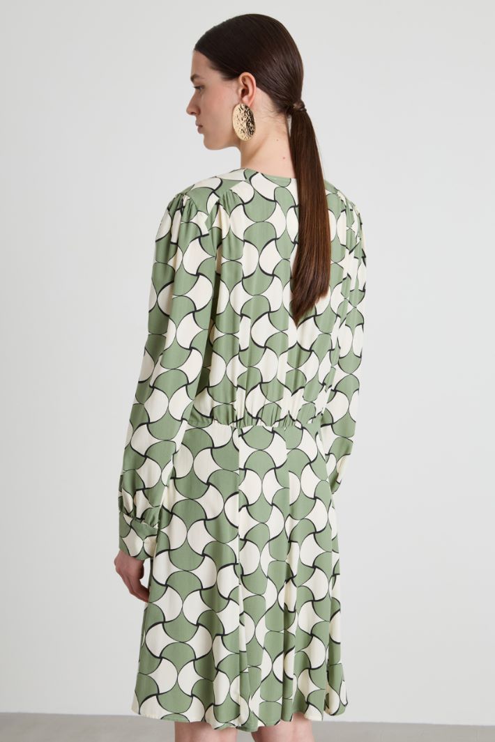 Geometric-patterned dress Intrend - 3