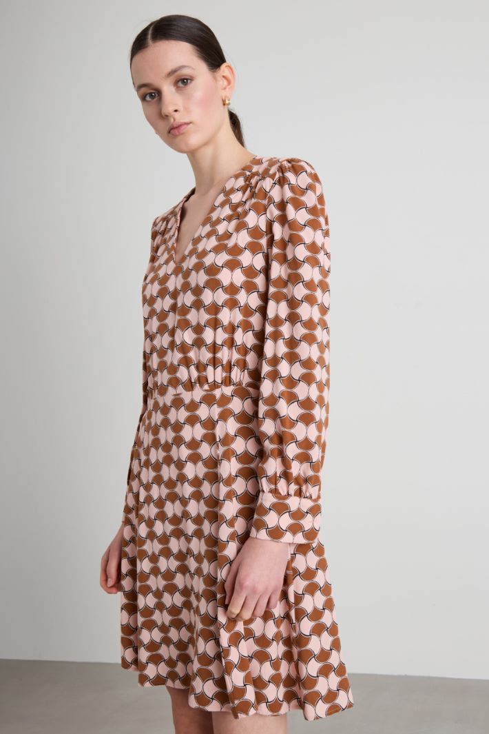 Geometric-patterned dress Intrend - 2