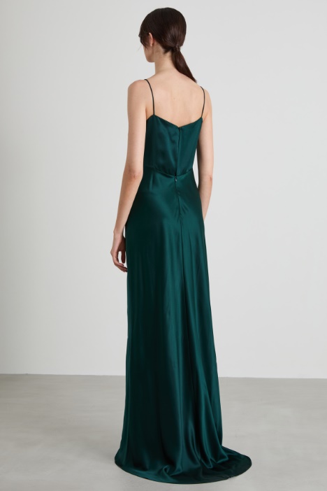 Abito slip dress in seta