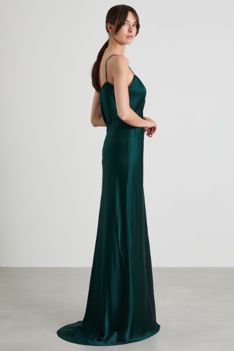 Abito slip dress in seta