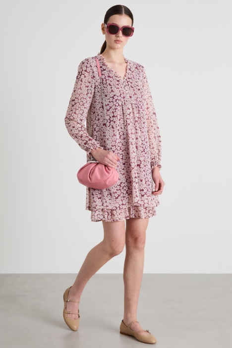 Floral crepon dress Intrend
