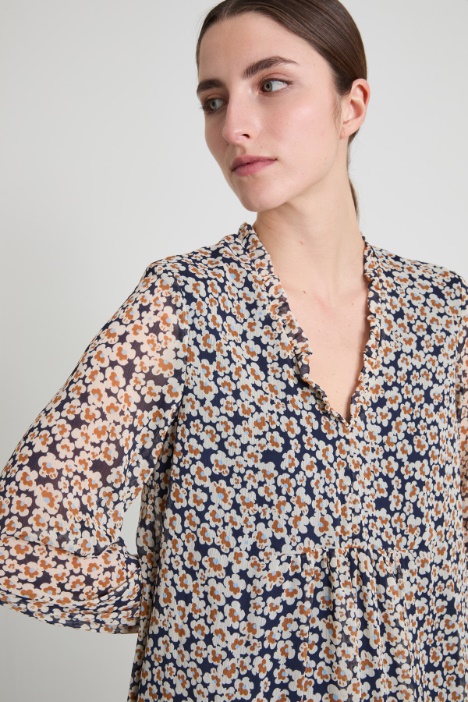 Abito in creponne floreale