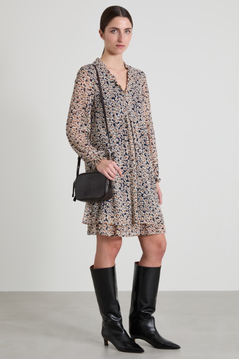 Floral crepon dress Intrend