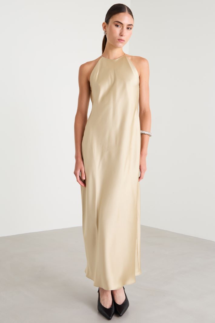 Long dress with halter neckline Intrend - 2