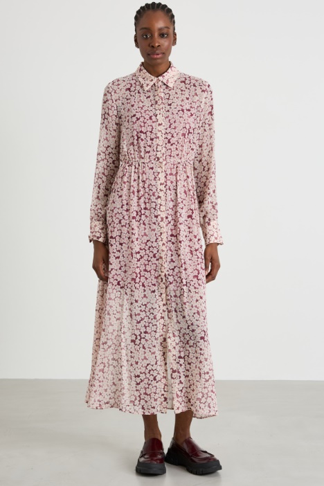 Chemisier in creponne floreale