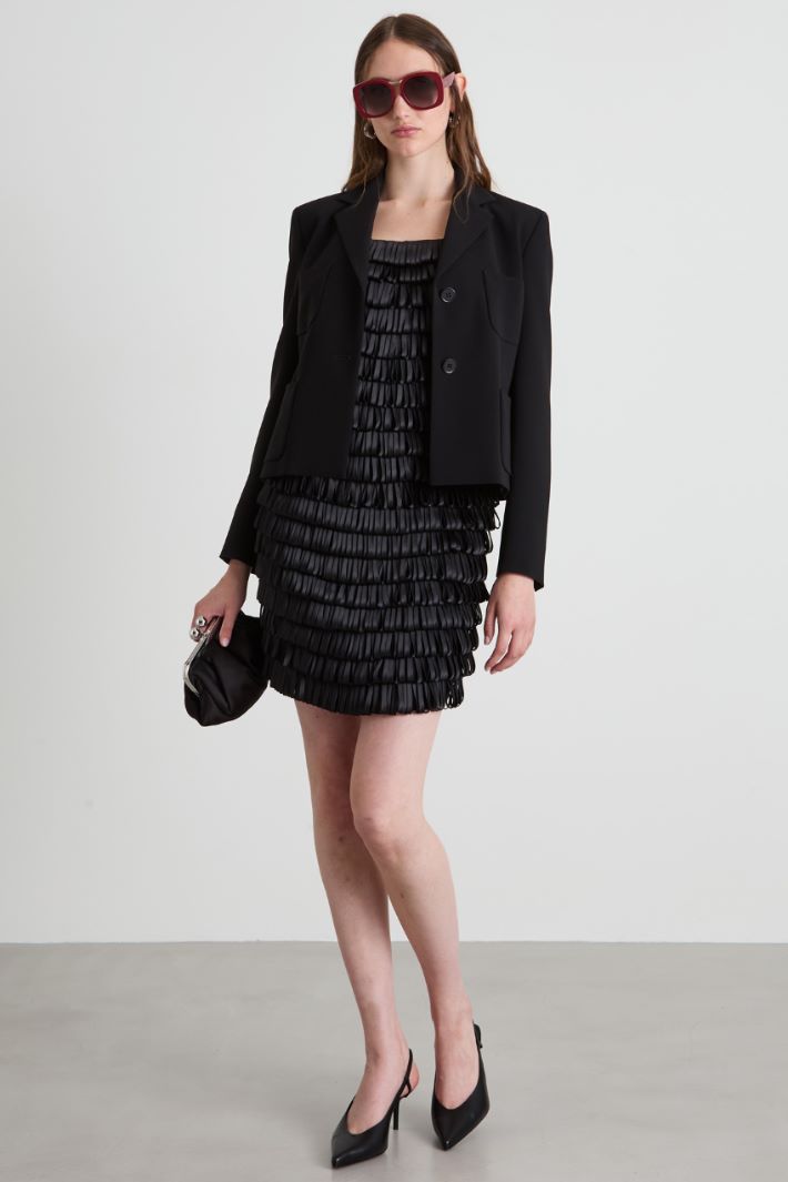 Dress with embroidered ribbons Intrend
