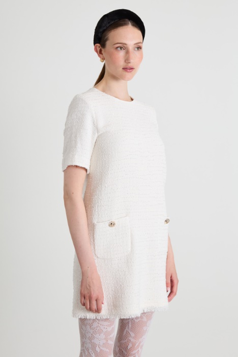 Abito in tweed di cotone Intrend - 2