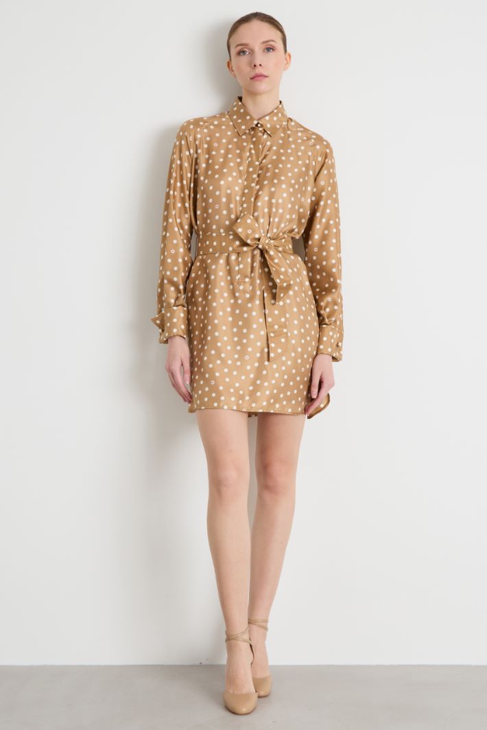Printed silk shirt dress Intrend - 2