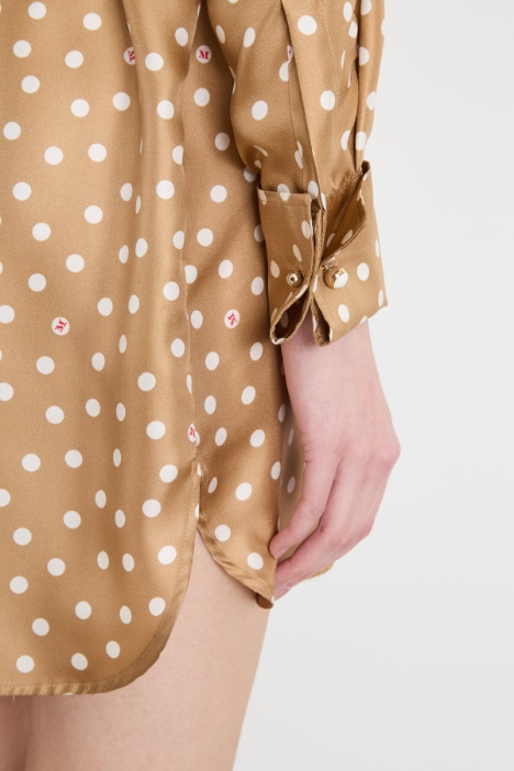 Abito chemisier in seta stampata