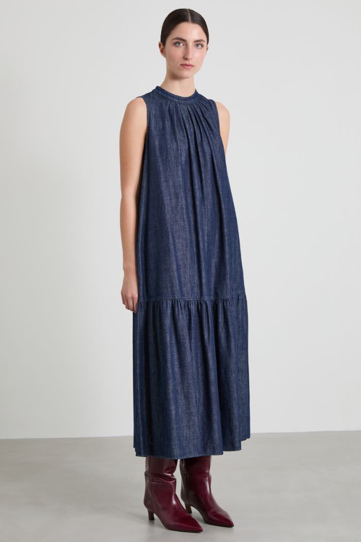 Abito lungo in jeans Intrend - 2