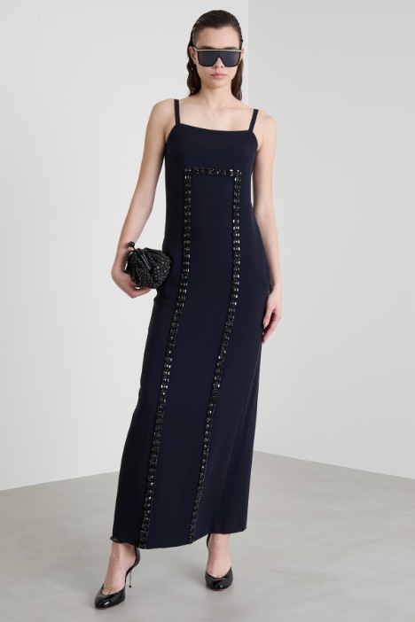 Long cady dress with crystals Intrend