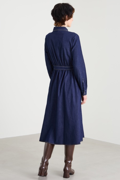 Abito chemisier in denim