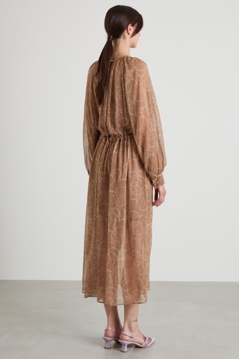 Abito con coulisse in seta