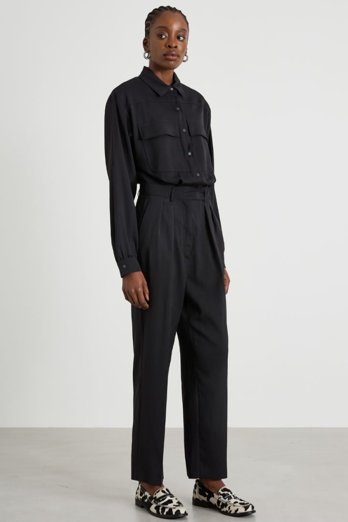 Workwear suit in wool satin Intrend - 2