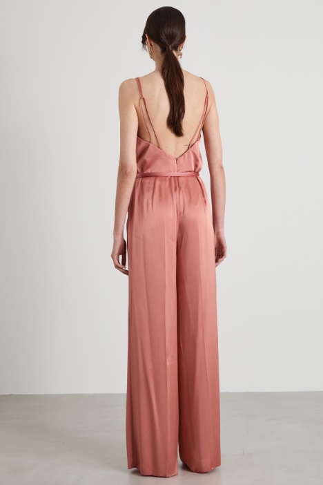 Tuta pantalone in enver satin