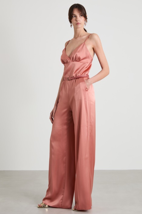 Tuta pantalone in enver satin