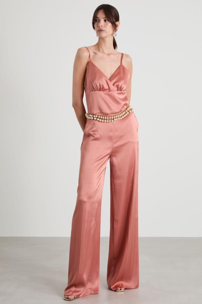 Tuta pantalone in enver satin Intrend