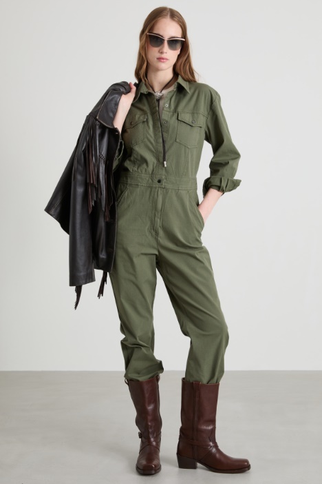 Ripstop cotton jumpsuit Intrend
