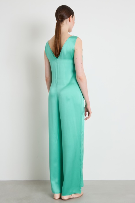 Tuta in raso di seta