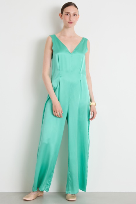 Tuta in raso di seta