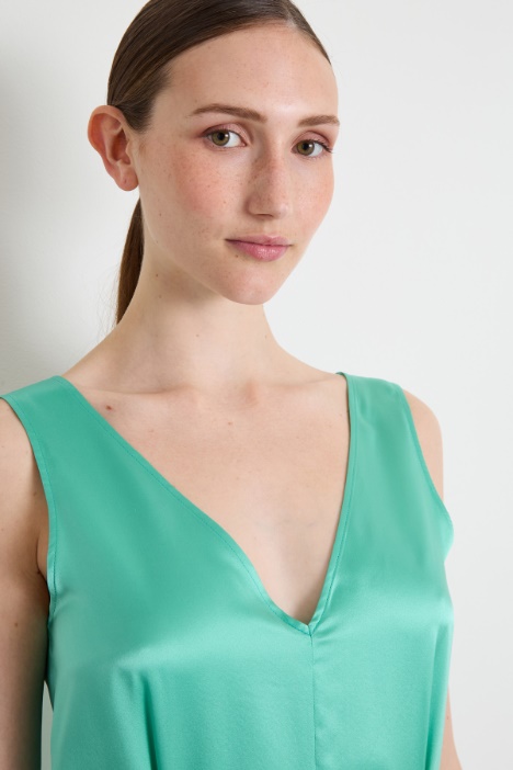 Tuta in raso di seta