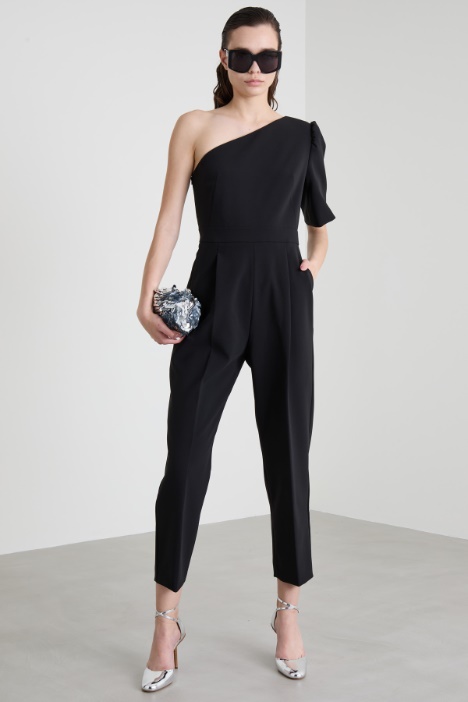 One-shoulder cady jumpsuit Intrend