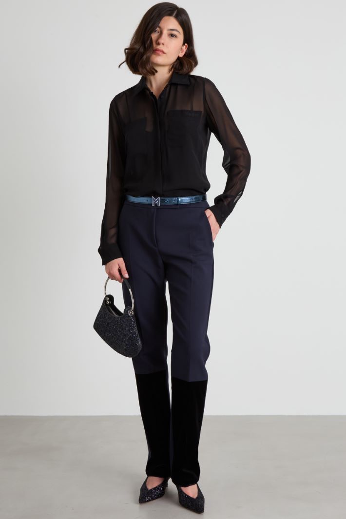 Camicia morbida in seta Intrend - 3