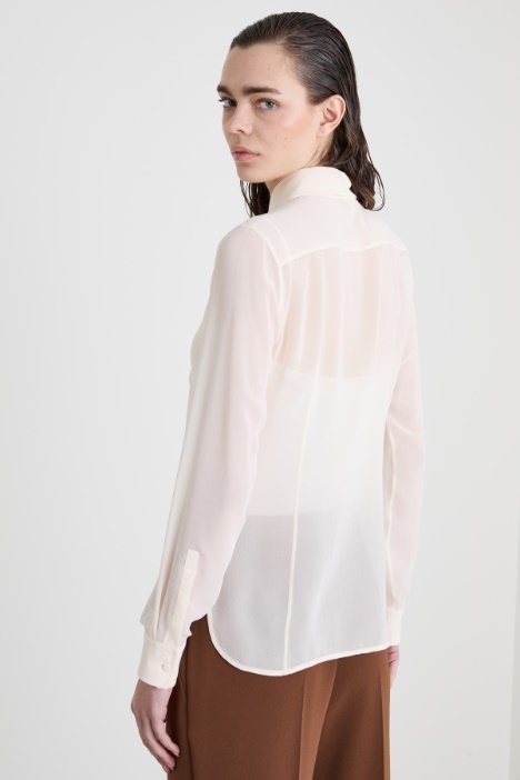 Camicia morbida in seta