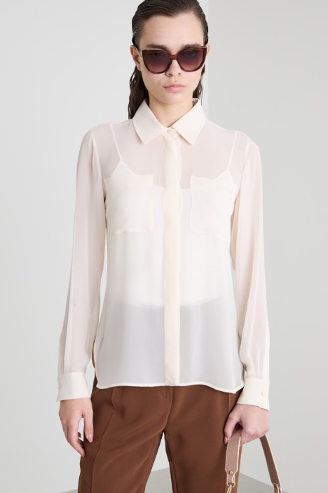 Loose silk shirt Intrend