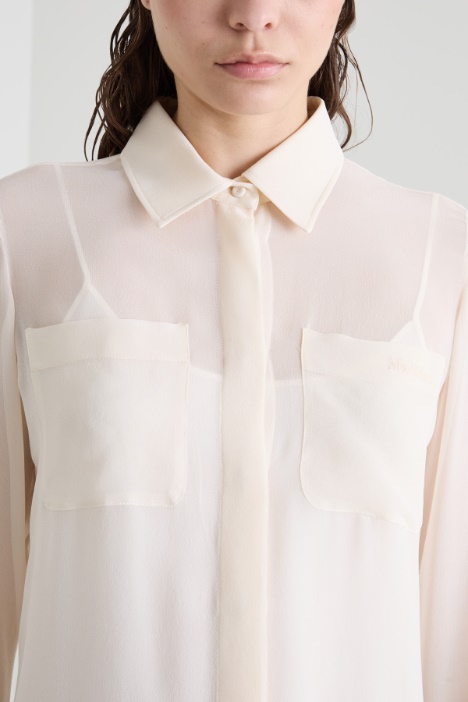 Camicia morbida in seta