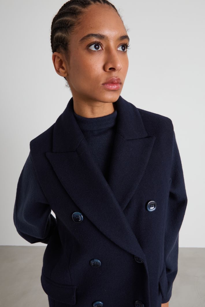 Sleeveless double-faced wool coat Intrend - 4