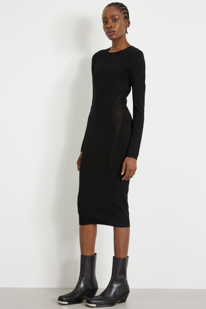 Openwork knit midi dress Intrend - 2