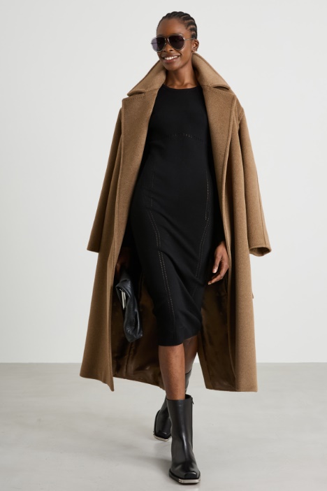 Openwork knit midi dress Intrend