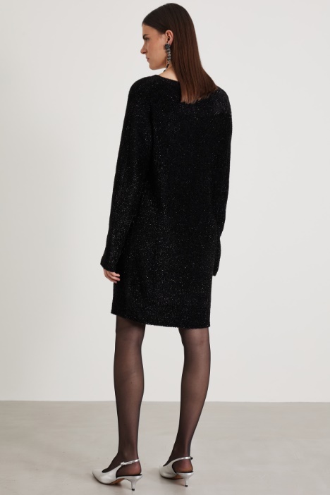 Abito in maglia fluffy lamé Intrend - 2