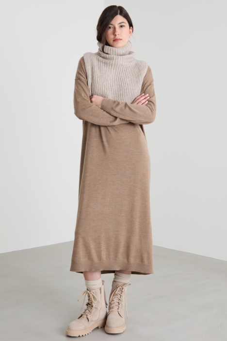 Cashmere yarn pullover dress Intrend