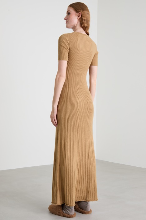 Abito in maglia di seta e cashmere