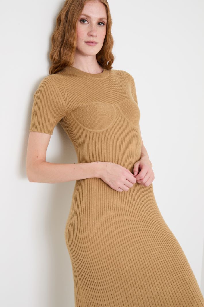 Silk and cashmere dress Intrend - 4