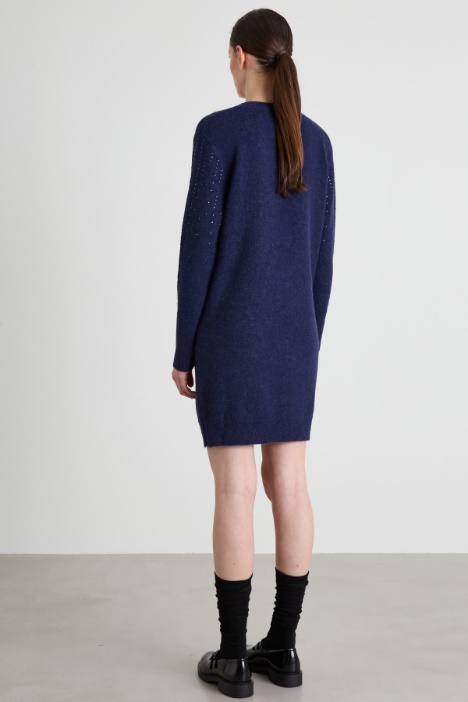 Abito in maglia con strass
