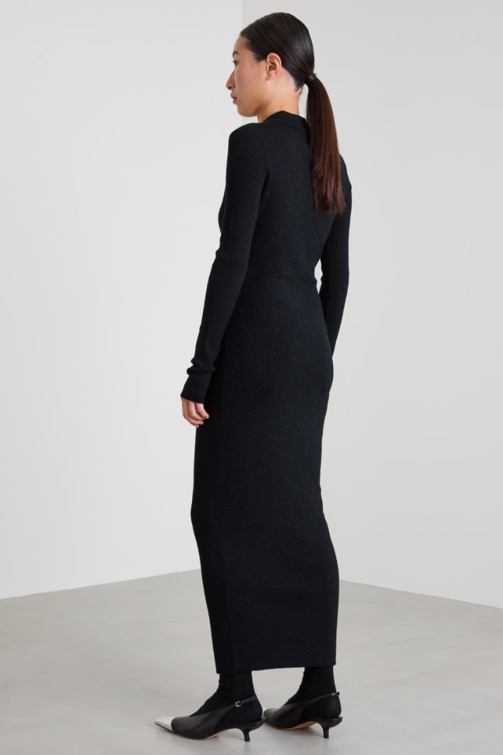 Fitted dress in lurex Intrend - 3