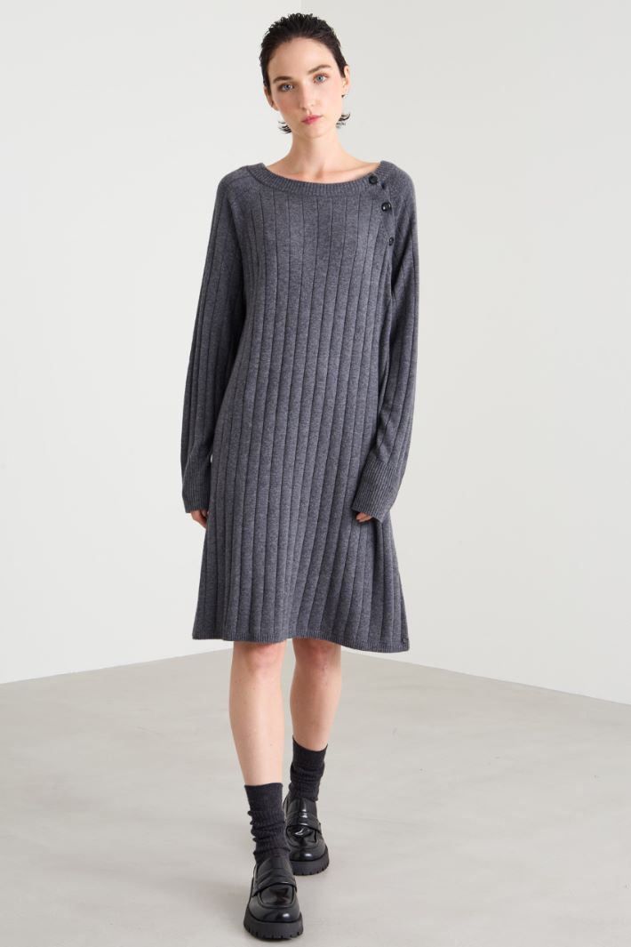 Rib-knit dress Intrend - 2