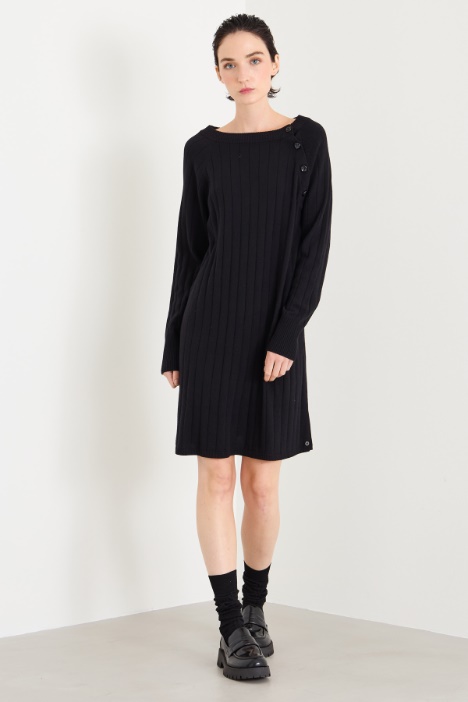 Abito in maglia a coste