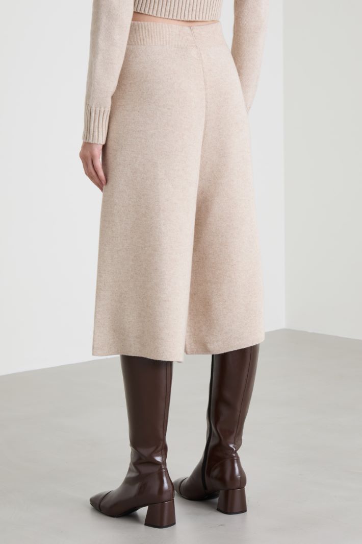 Knit cropped trousers Intrend - 3