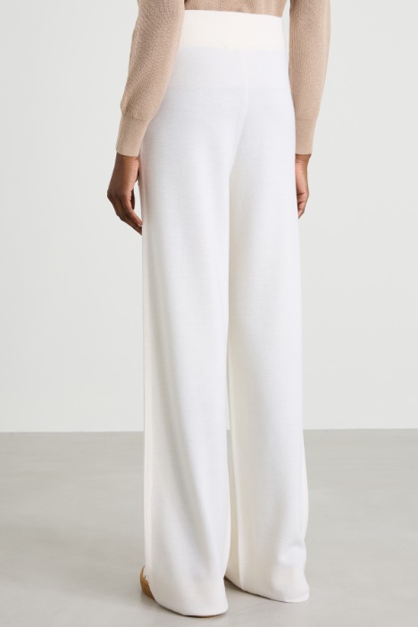 Pantaloni in maglia di lana