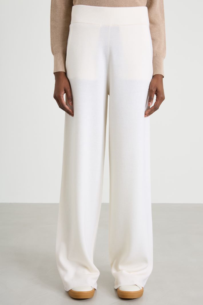 Wool knitted trousers Intrend - 2